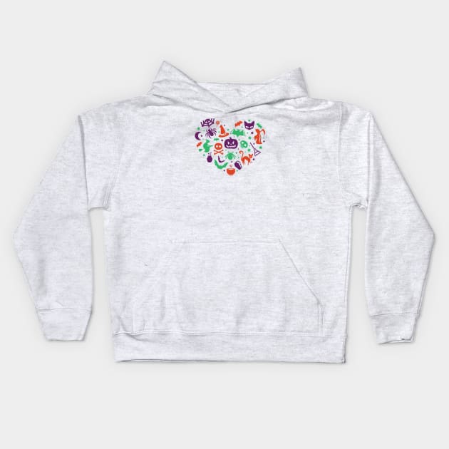 I Heart Halloween Kids Hoodie by SLAG_Creative